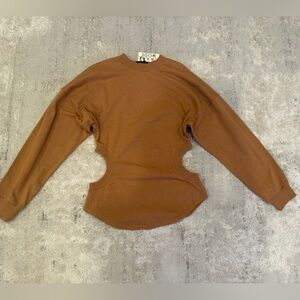 Chic cut out detail Long Sleeve Women's Top